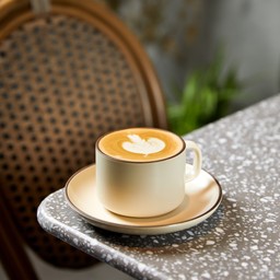 ลาเต้ร้อน