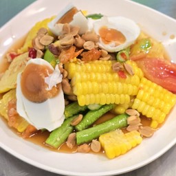 ตำข้าวโพดไข่เค็ม