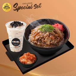 ชุดข้าวหน้าเนื้อ US ช็อตเพลท