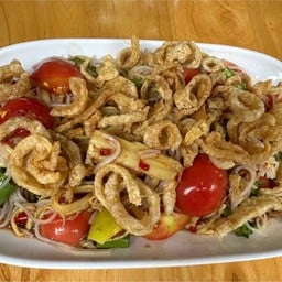 ตำขนมจีนแคปหมู