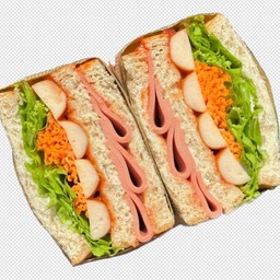 แซนวิช ไส้กรอกแฮม