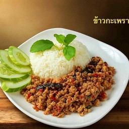 ข้าวกระเพราหมูสับ