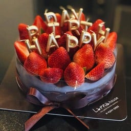 Strawberry blossom 1 pound with HBD candles