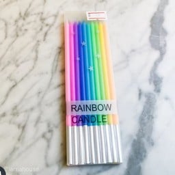 Rainbow candles
