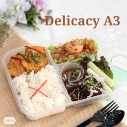 ครบรสอิ่มคุ้มในกล่องเดียว Thai Delicacy A3 ทะเลลาวา / ยำส้มโอกุ้งสด / ลาบหมูทอด / ข้าวสวย