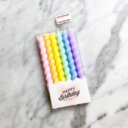 Pastel wavey candles