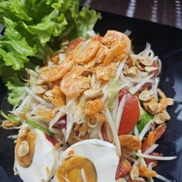 ส้มตำไทย ไข่เค็ม