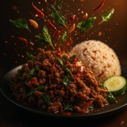 ข้าวราดกะเพราหมูสับ