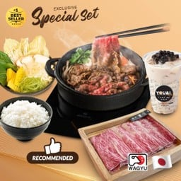 ชุดสุกี้ยากี้เนื้อเจแปนวากิว A4