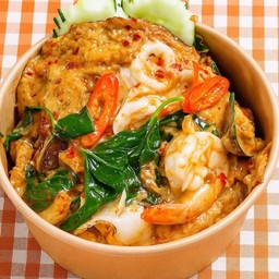 ข้าวไข่ข้นห่อหมกทะเล