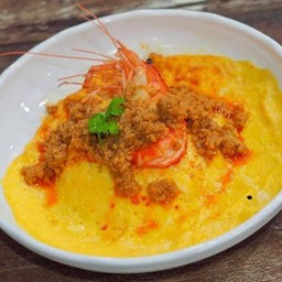 ข้าวไข่ข้นมันกุ้ง