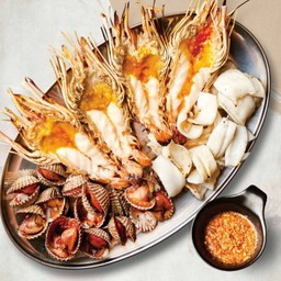 ทะเลรวม ใหญ่ (กุ้งแม่น้ำ, ปลาหมึก, หอยแครง)