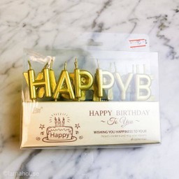 Golden Birthday Candles