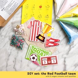DIY set The Red Football Team
