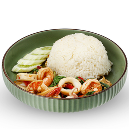 ข้าวผัดกะเพราทะเล