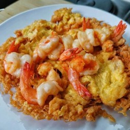 ข้าวไข่เจียวกุ้ง