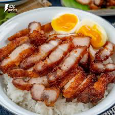 ข้าวหมูสามชั้นทอด