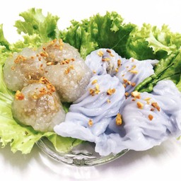 สาคู รวมข้าวเกรียบปากหม้อ ใส้หมู