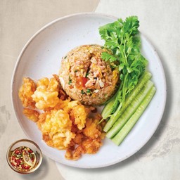 ข้าวผัดแหนม (เล็ก)+ไข่ฟู