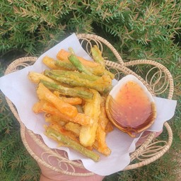 ชุดผักทอด