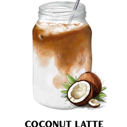 ลาเต้มะพร้าว