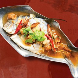 ปลาจะละเม็ดนึ่งบ๊วย