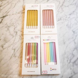 Thin & straight candles