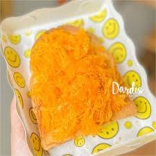 ปังปิ้งฝอยทอง ราดนม