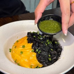 ข้าวไข่ข้นหมึกน้ำดำ