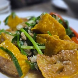 เต้าหู้ผัดต้นหอม