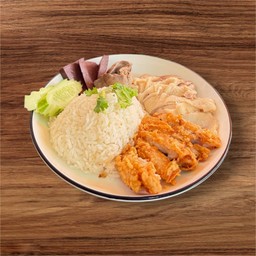 ข้าวมันไก่ผสม