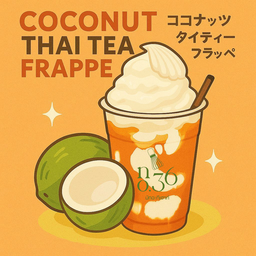 Coconut thai tea frappe