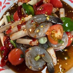 ตำใหลบัว กุ้งสด