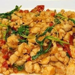 ข้าวกะเพราไก่สับ
