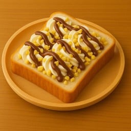 ขนมปังวิปครีมนูเทลล่าทุเรียนทอด