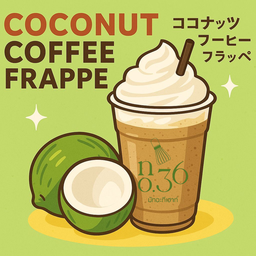 Coconut coffee frappe