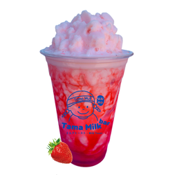 นมสดสตรอว์เบอร์รี่ปั่น