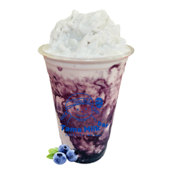 นมสดบลูเบอร์รี่ปั่น