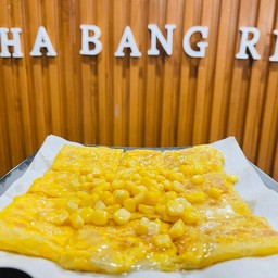 โรตีไข่ข้าวโพด Roti with egg and corn