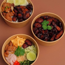 [เซตสุดฮิต] ข้าวคลุกกะปิ + ข้าวหมูสามชั้นทอดตาลโตนด + ข้าวหมูสามชั้นทอดตาลตะโหนด+หมูสามชั้นทอดพริกกระเทียม