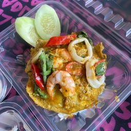 ข้าวไข่เจียวห่อหมกทะเล