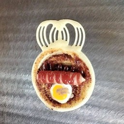 พริกเผา+ไส้กรอก+ไข่