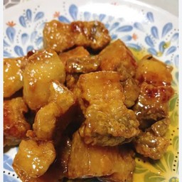 ข้าวสามชั้นทอด (ซอสน้ำปลา)