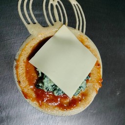 พิซซ่า+ผักโขม+ชีส