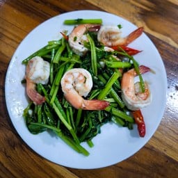 ผัดขึ้นฉ่ายกุ้ง (กับข้าว)