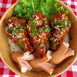 ข้าวไก่ทอดบอนชอนเกาหลี
