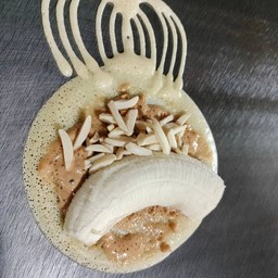 เนยถั่ว+อัลมอนด์+กล้วยหอม