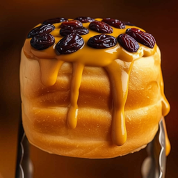 ปังปิ้งไส้เนยถั่ว+ลูกเกด