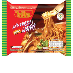 มาม่าผัดฉ่า หมูแดงหมูสับ ลูกชิ้น