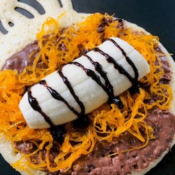 นูเทลล่า+กล้วยหอม+ฝอยทอง